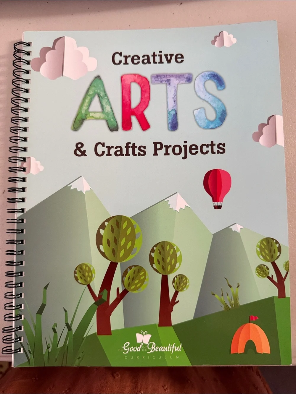 Good & Beautiful Creative Arts & Crafts Projects Notebook - Light Blue